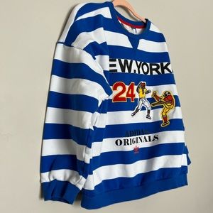 Adidas original striped pullover sweatshirt